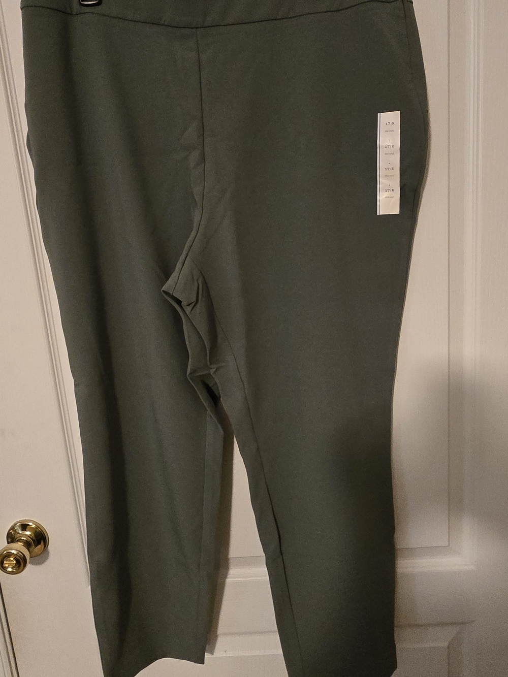 Women  Olive Green Stretch Pants